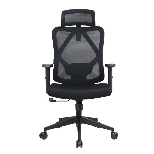 IRISOffice Eclipse fekete ergonómikus, szövet-hálós irodai forgószék fej és háttámasszal (ECLIPSE FEKETE)