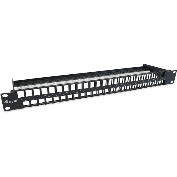 Equip Patchpanel 48x Cat6  19" UTP 1HE Keystone Montage   sw