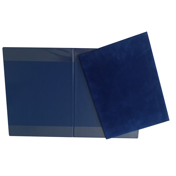 Plastweld A4 plüss kék oklevéltartó (62-010-0280)