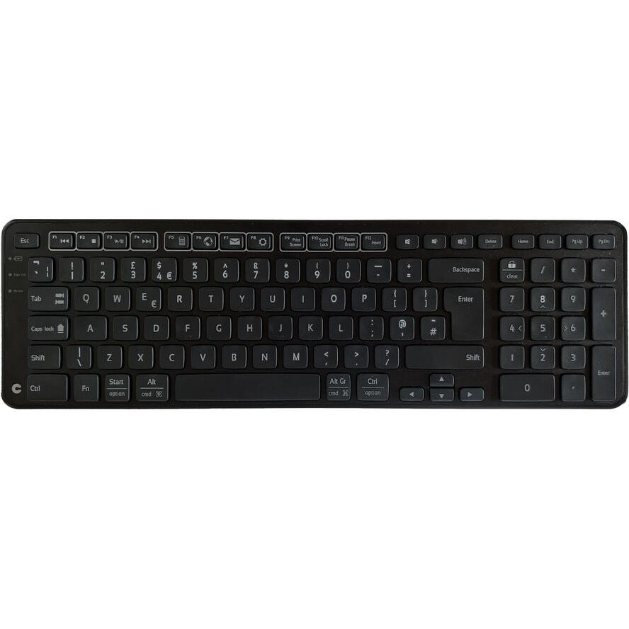 Contour Design Balance klávesnica Kancelária Bezdrôtové RF + USB QWERTY UK English Čierna (102103)