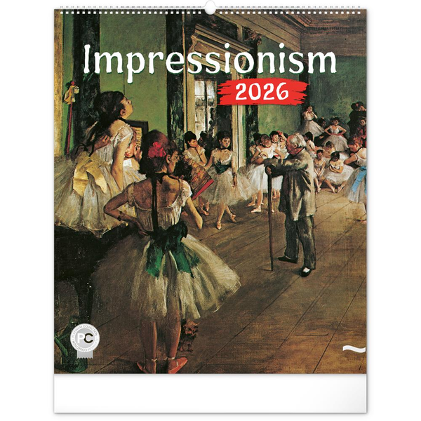 REALSYSTEM Falinaptár képes  480×560mm Impressionism   2026. (6095-IM)