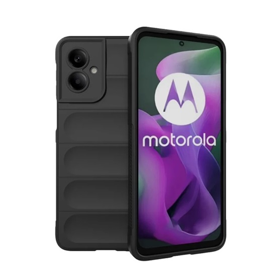 GIGAPACK szilikon tok 3d minta motorola moto g55 5g fekete