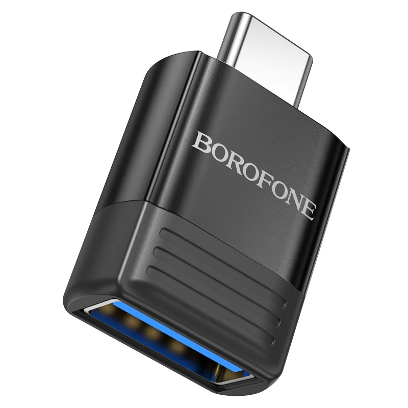 Borofone BV18 USB Type-C apa - USB Type-A anya Adapter (BV18)