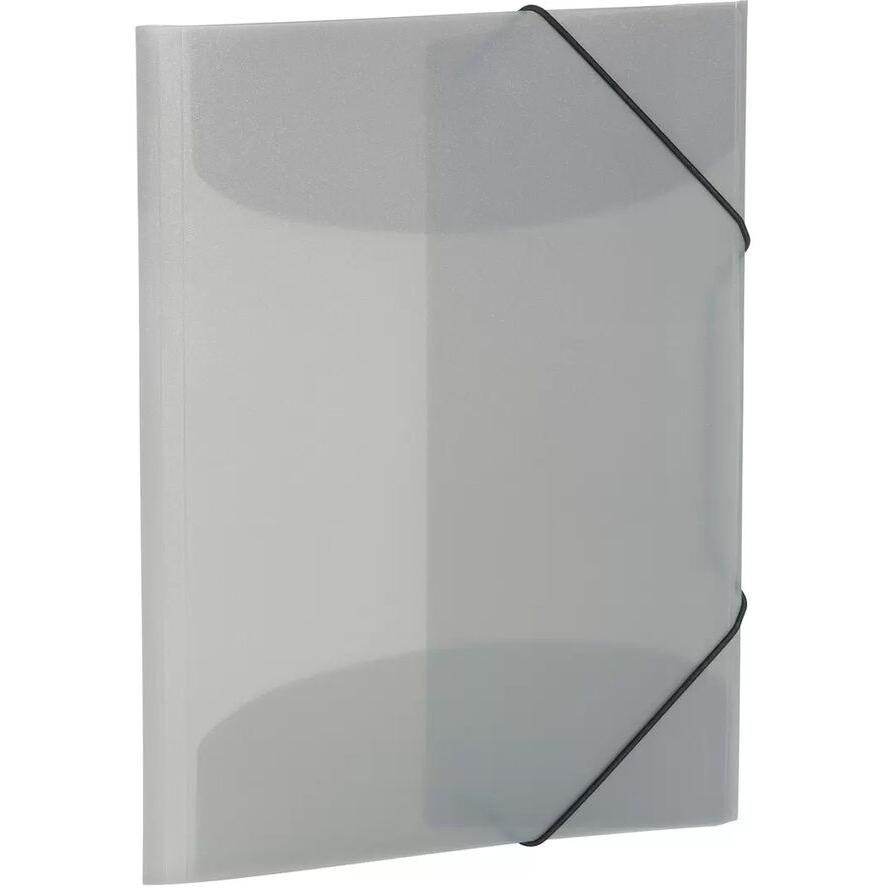Herma 19582 A4 PP gumis mappa - Szürke / Átlátszó (19582)