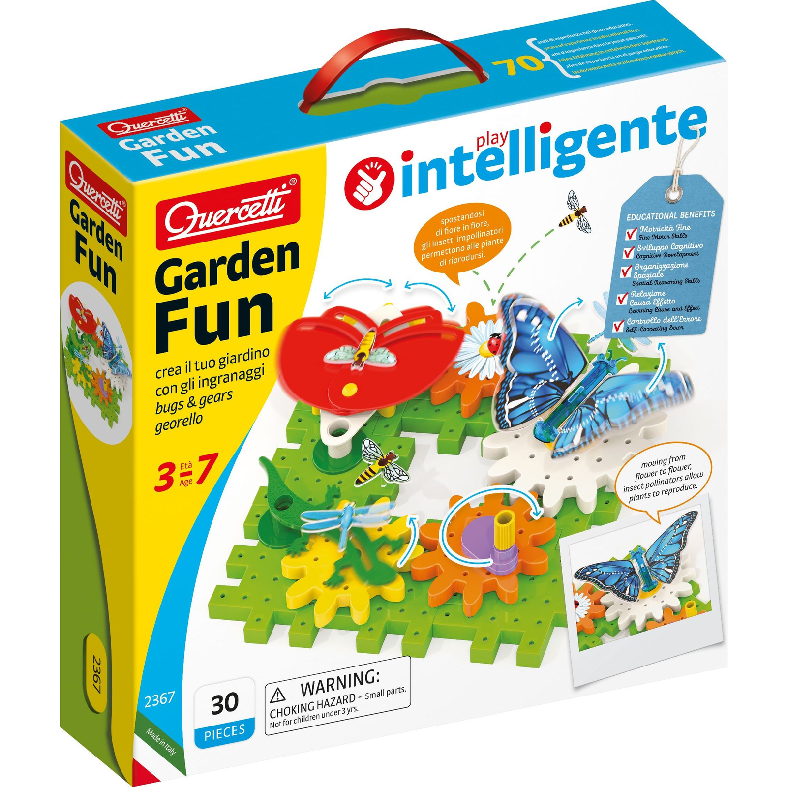 Quercetti Georello Kaleido - Bogarak és fogaskerekek szett (2367) (442682)