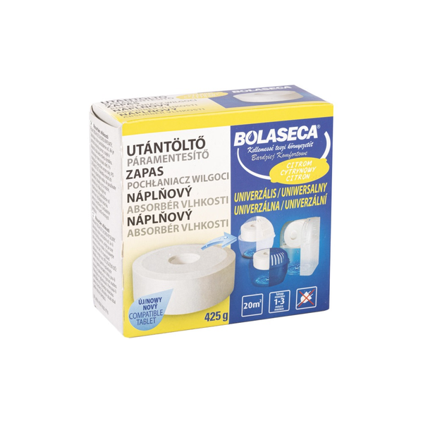 Bolaseca Páramentesítő utántöltő tabletta 425 g lyukas  citrom (16551)