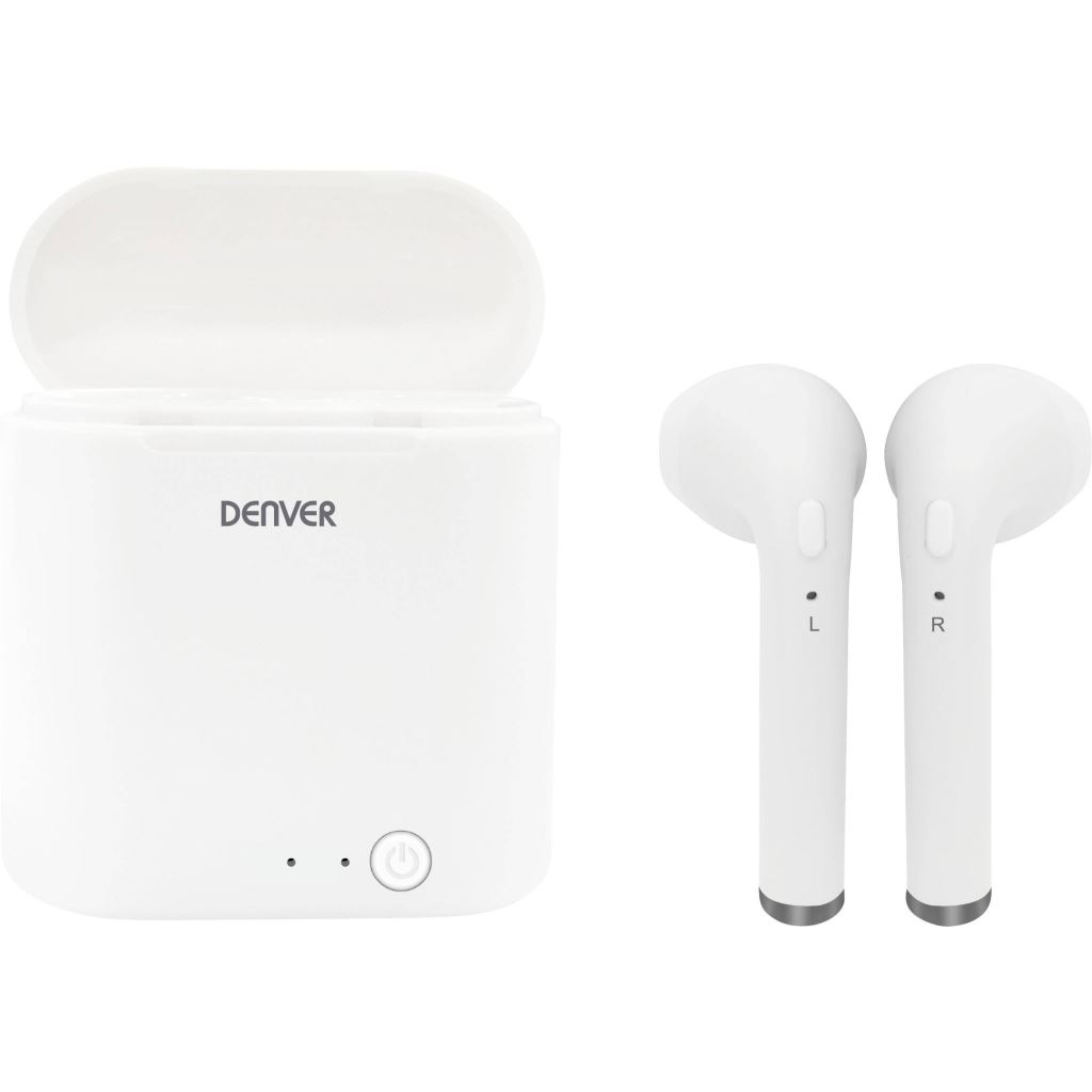Denver TWQ-40 In Ear Bluetooth® fejhallgató fehér (111191120190) (DE111191120190)