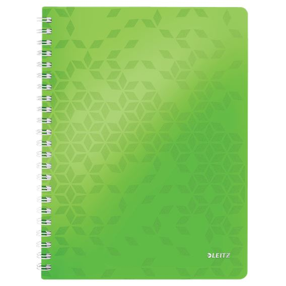 Leitz WOW spirálfüzet A4 vonalas zöld (46370054) (leitz46370054)