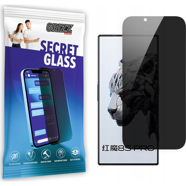  GrizzGlass Szkło prywatyzujące GrizzGlass SecretGlass do Nubia Red Magic 8S Pro+
