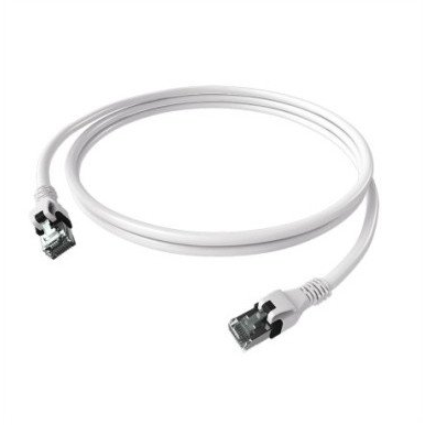 Easylan CPP1OWAWAW0020 RJ45 Hálózati kábel, patchkábel CAT 6A S/FTP 2 m Fehér Kettős árnyékolás, Halogénmentes, Lángálló 1 db (CPP1OWAWAW0020)