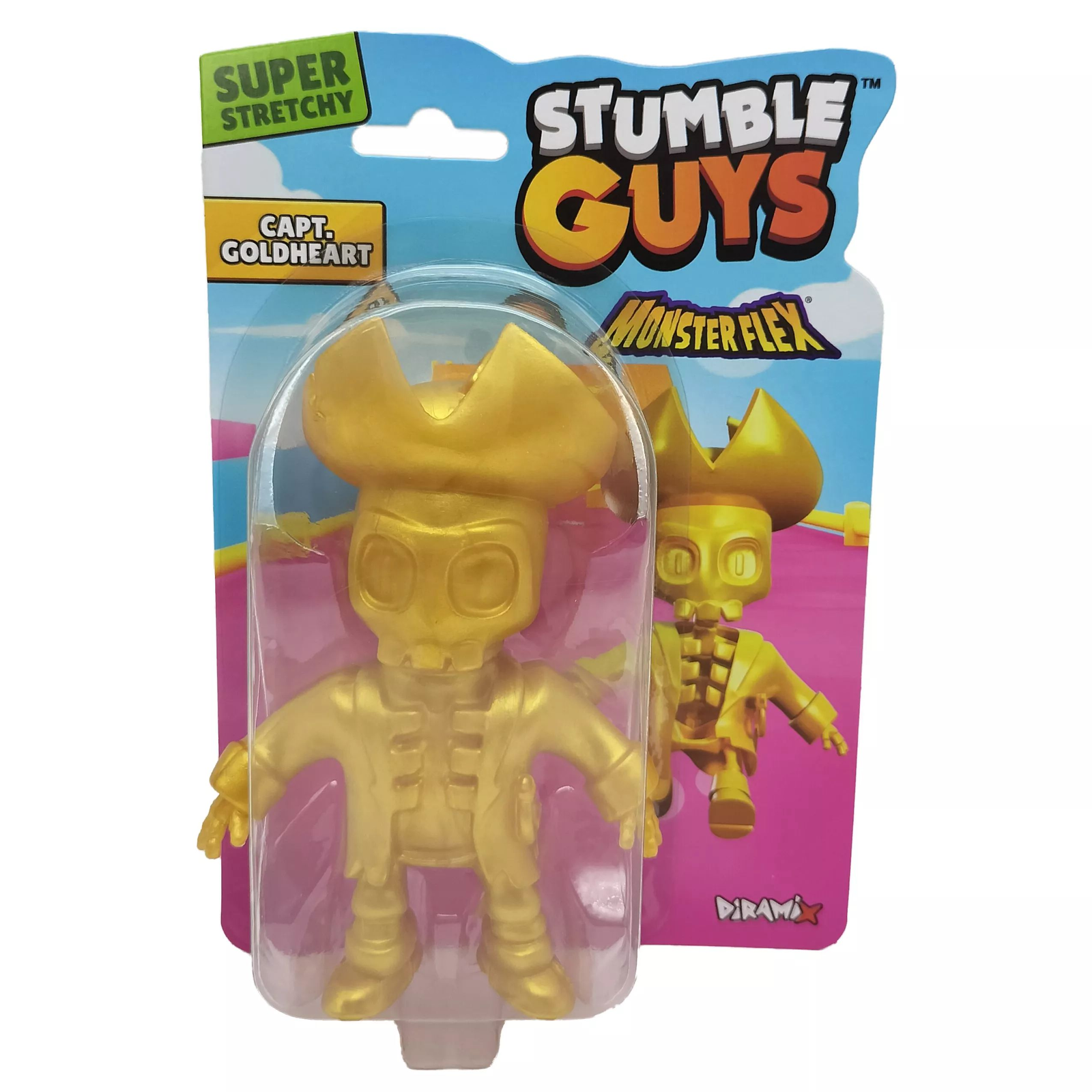 Diramix Monsterflex Nyújtható Stumble Guys figura - Capt. Goldheart (0440)