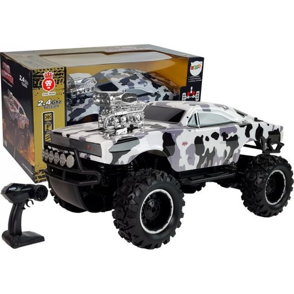  Lean Sport Auto Terenowe Zdalnie Sterowane 2.4G 4x4 Biało-Czarne Moro