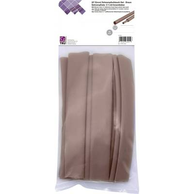 TRU COMPONENTS T1902CA039 Zsugorcső készlet Barna 12 mm Zsugorodási arány:3:1 15 db (T1902CA039)