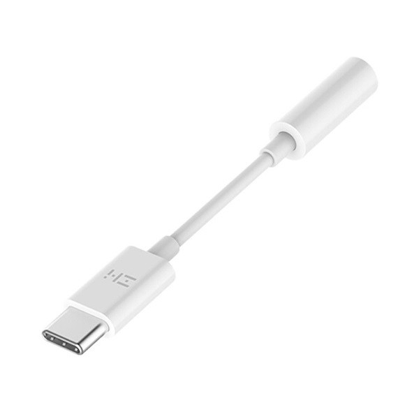 Adapter, USB Type-C - 3.5 mm jack átalakító, Xiaomi ZMI, gyári, fehér (RS89960)