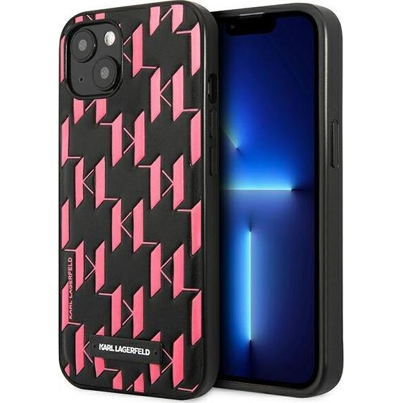 Karl Lagerfeld Monogram Plaque hátlap tok Apple iPhone 13 mini, rózsaszín (3666339049164)