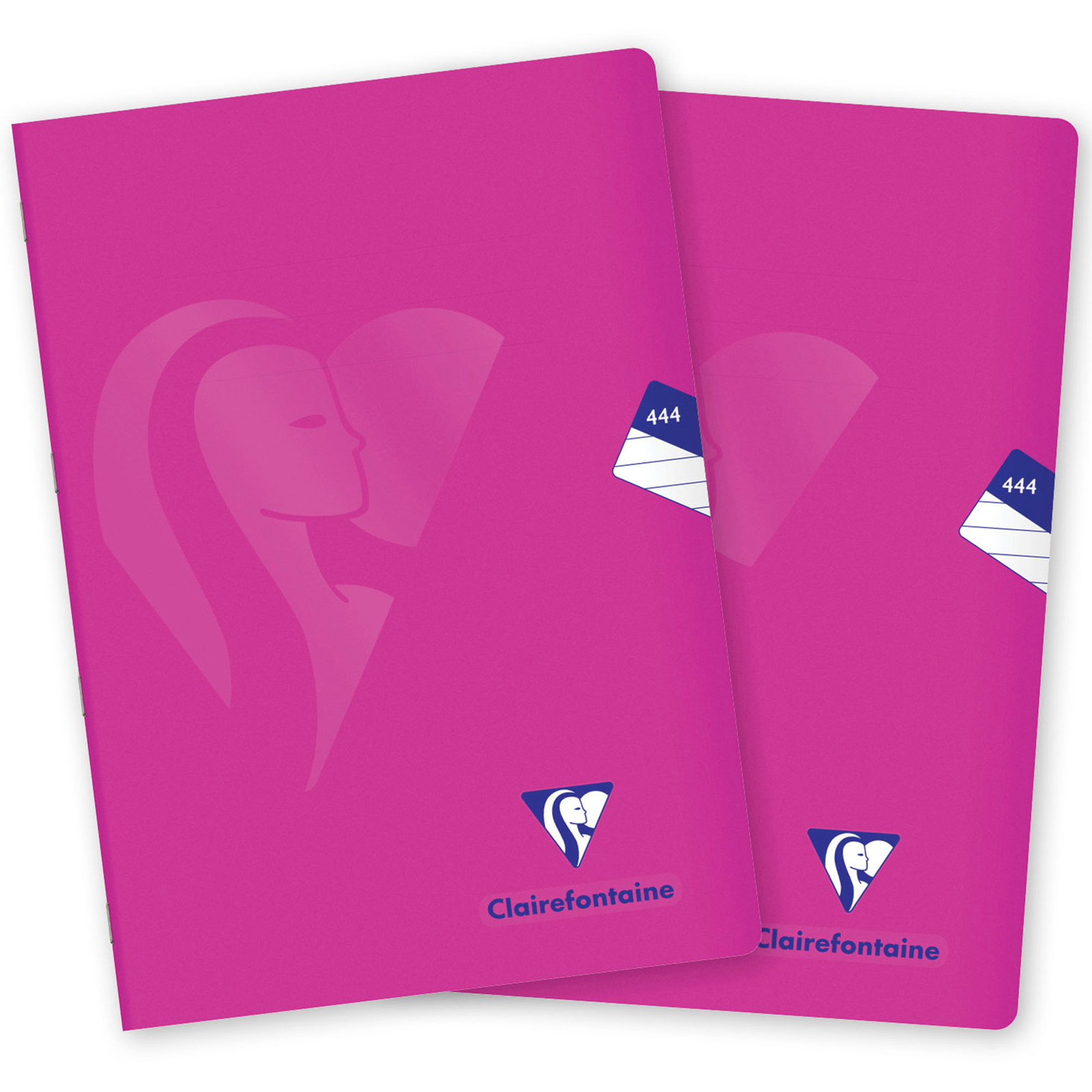 Clairefontaine Mimesys PP, A4 "444" vonalas, 40 lap, rózsaszín - 2 db (1444-07-PP)