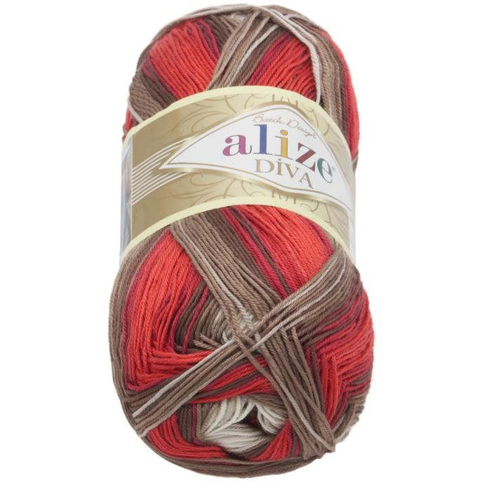 DIVA batik 100 g - 4574 fehér, bézs, bordó (6852)