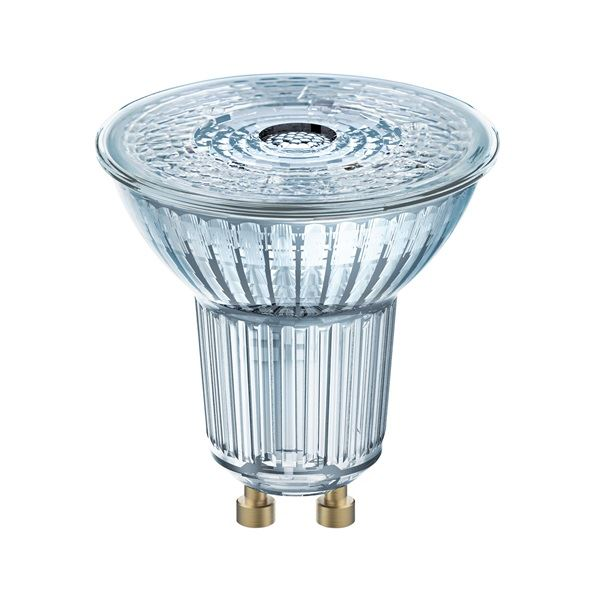 Комплект 3 крушки LED Osram Par16 50, GU10, 4.3W (50W), 350 лумена, Студена светлина, Енергиен клас F