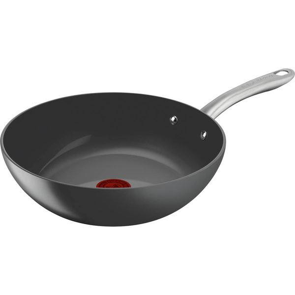 Tefal C4241943 Wok serpenyő 28 cm - Sötétszürke