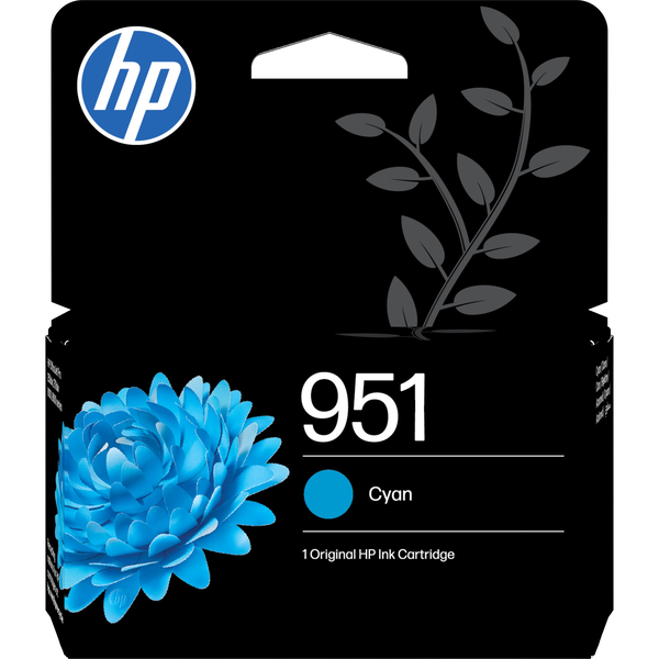 HP 951 Cyan Original Ink Cartridge cartuccia d'inchiostro 1 pz Resa standard