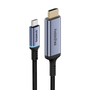Адаптер USB-C към HDMI, Baseus, Алуминий / PVC, 48 Gbps, 240 Hz, 1,5 м, Черен