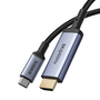 Адаптер USB-C към HDMI, Baseus, Алуминий / PVC, 48 Gbps, 240 Hz, 1,5 м, Черен