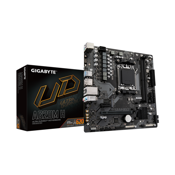 Gigabyte A620M H (rev. 1.0) AMD A620 Цокъл AM5 микро ATX
