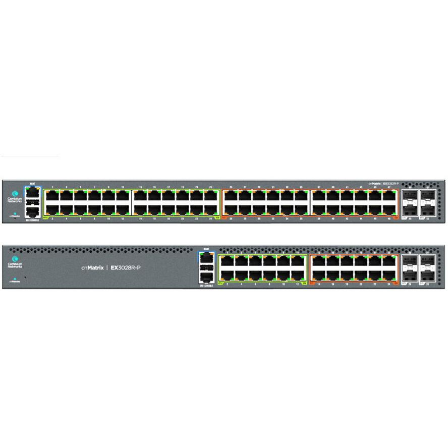Cambium Networks cnMatrix EX3052R-P PoE+ Gigabit Switch (MXEX3052GxPA10)