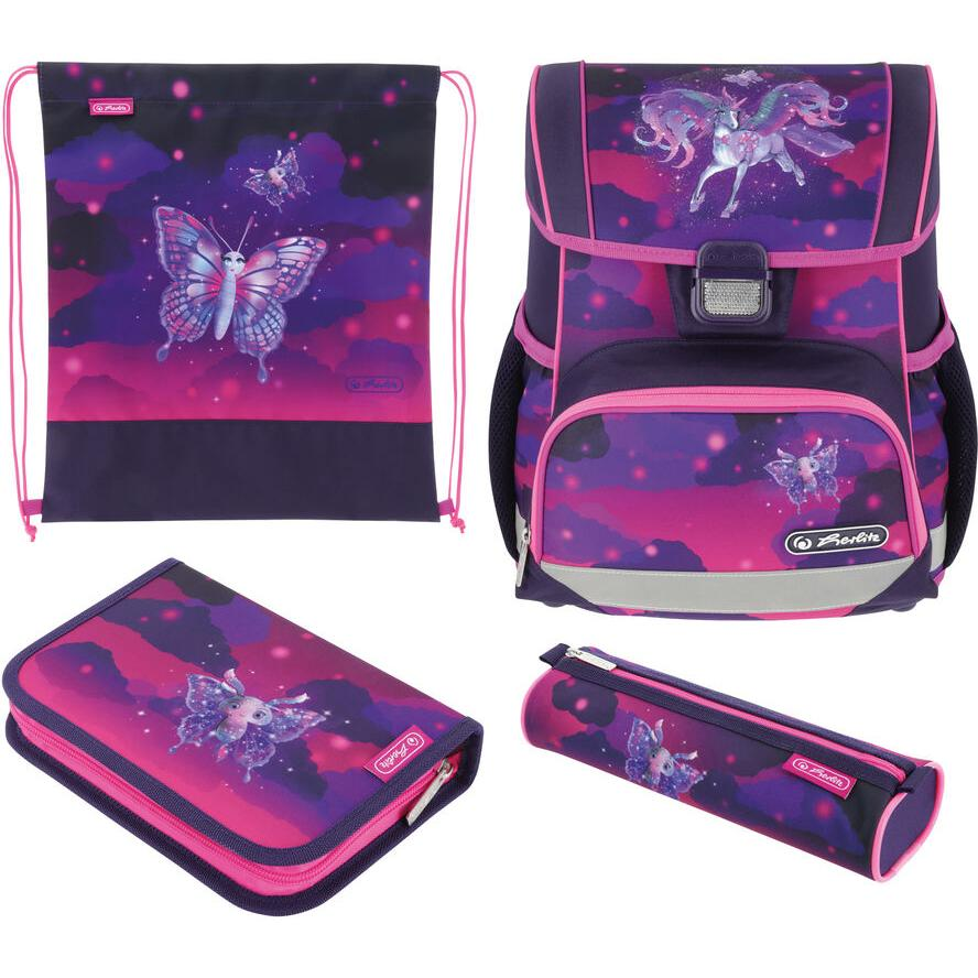 Herlitz Loop Plus Magic Unicorn iskolatáska készlet - Mintás (50046218)