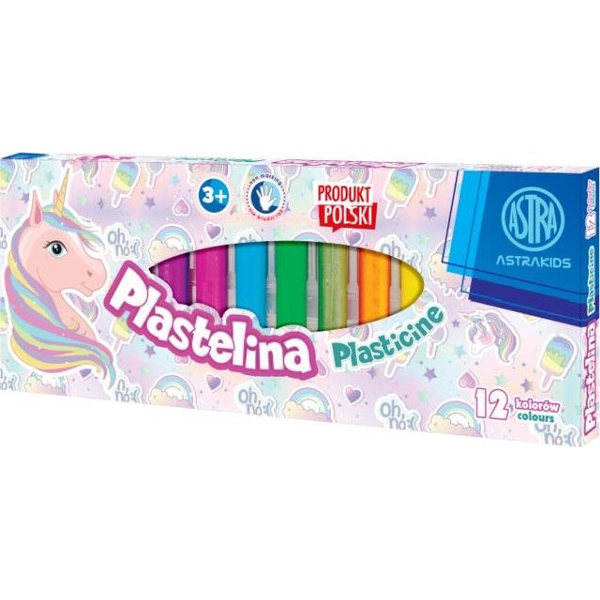  Astra Plastelina ASTRA Jednorożec 12 kolorów Astra