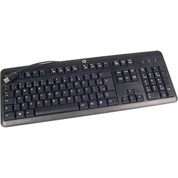 HP 672647-223 tastatur Kontor USB Tjekkisk Sort