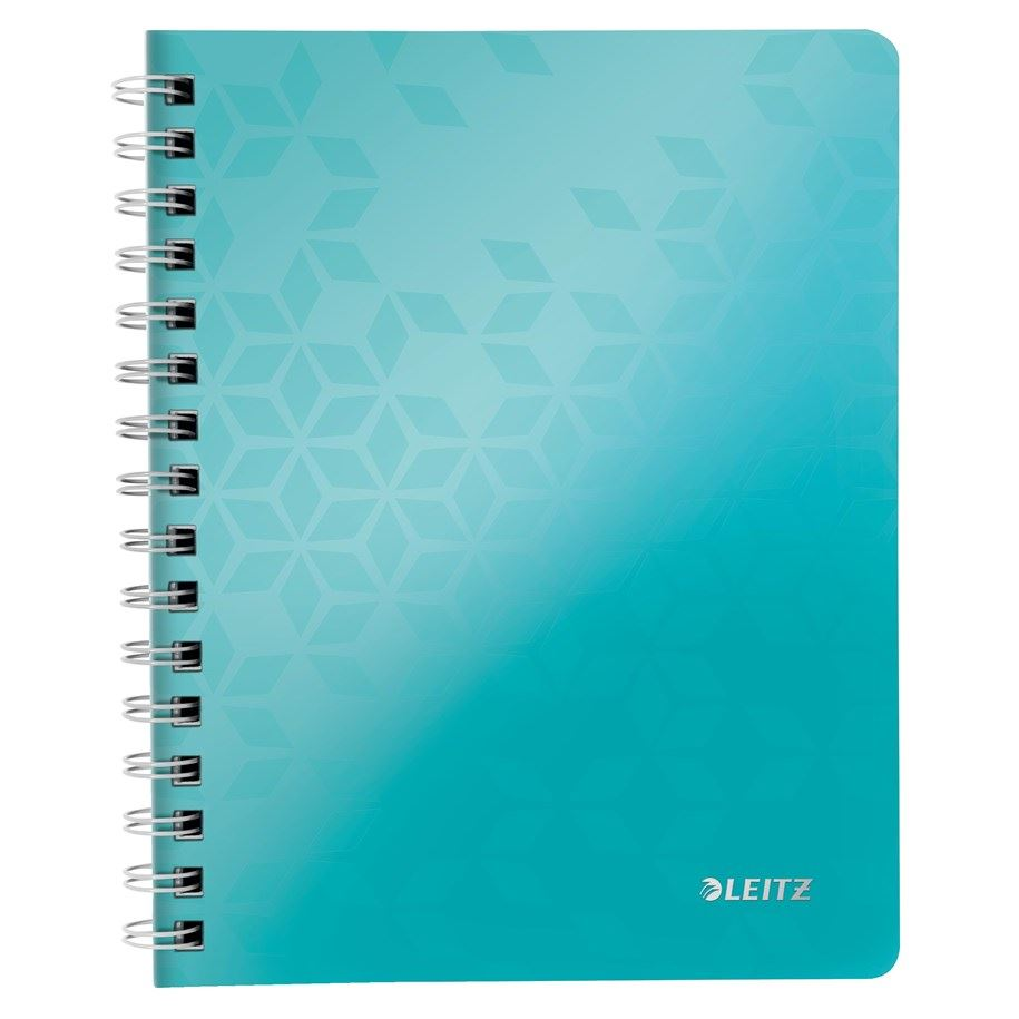 Leitz WOW spirálfüzet A5, kockás, jégkék (46410051) (e46410051)