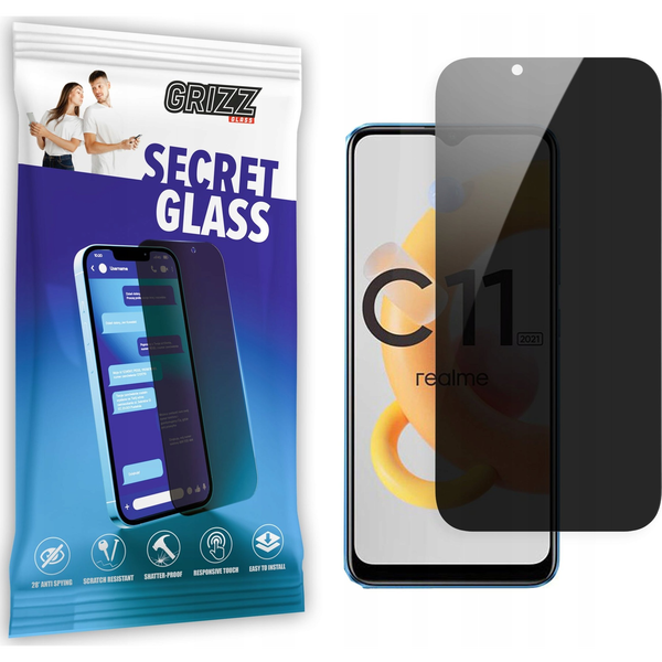 GrizzGlass Szkło prywatyzujące GrizzGlass SecretGlass Realme C11