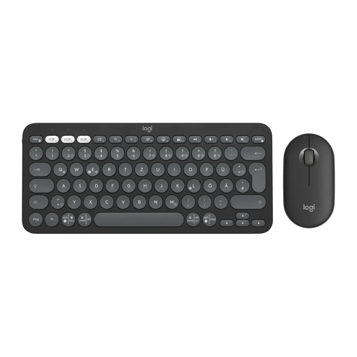 Logitech Pebble 2 Combo Wireless Billentyűzet + Egér - Német (920-012203)