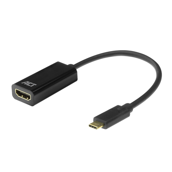 ACT AC7305 cavo e adattatore video 0,15 m USB tipo-C HDMI tipo A (Standard) Nero