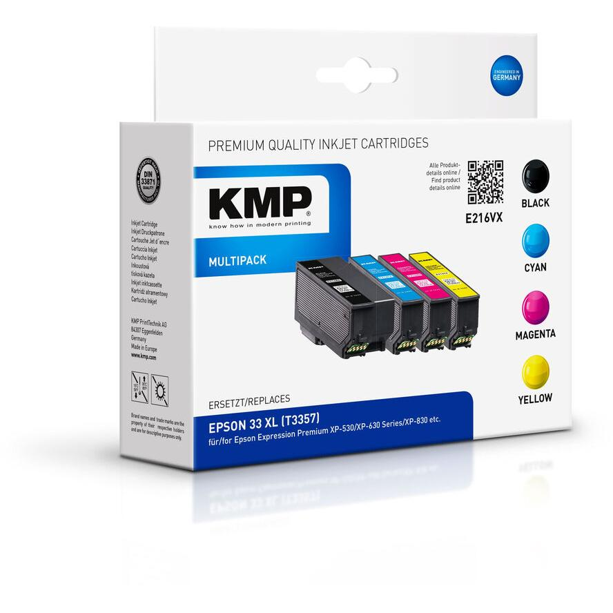 KMP (Epson 33XL) Tintapatron Multipack (1633,4055)