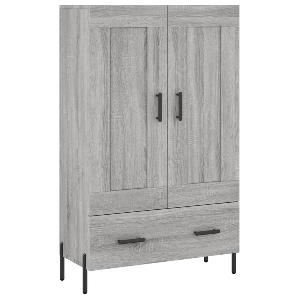 szürke sonoma szerelt fa magasszekrény 69,5 x 31 x 115 cm (830338)