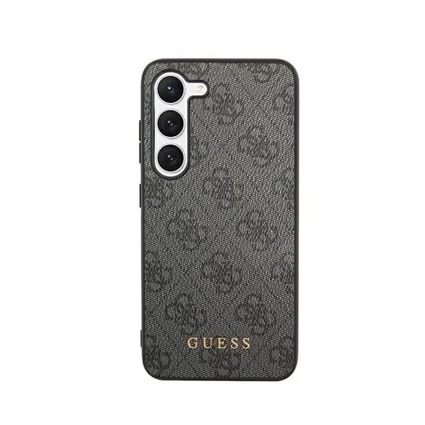 Zadní Kryt Guess pro Samsung Galaxy S24 Ultra 4G Metal Gold Logo šedá