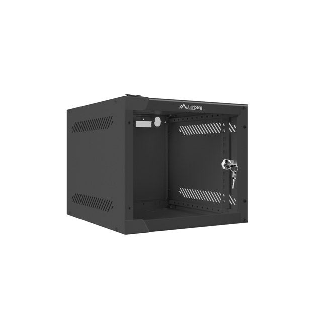 Lanberg 4U 10" fali rack szekrény 280x310mm fekete (WF10-2304-10B) (WF10-2304-10B)