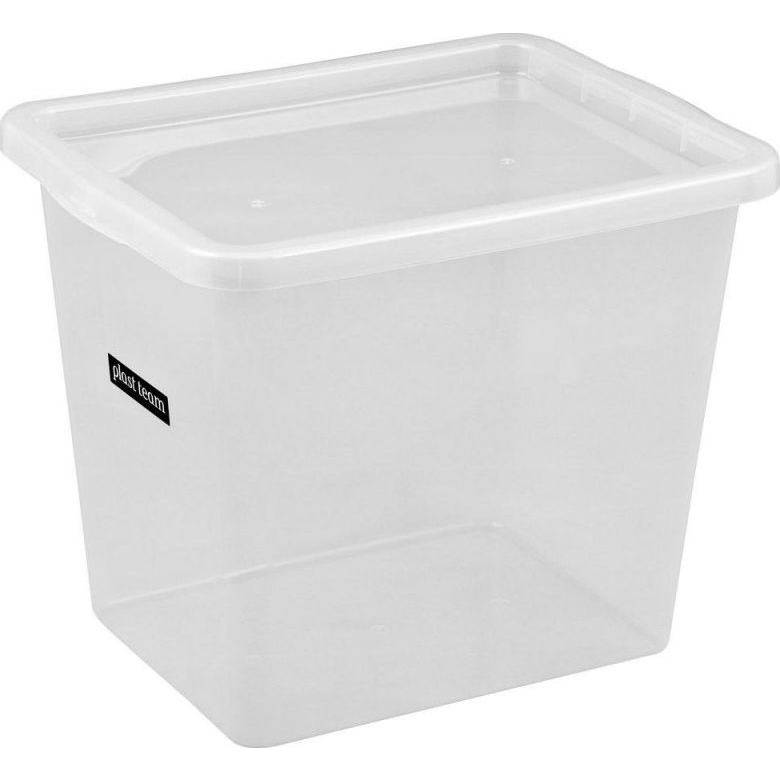 Iris Basic Box Műanyag Tárolódoboz tetővel 31L - Átlátszó (TEA000191)