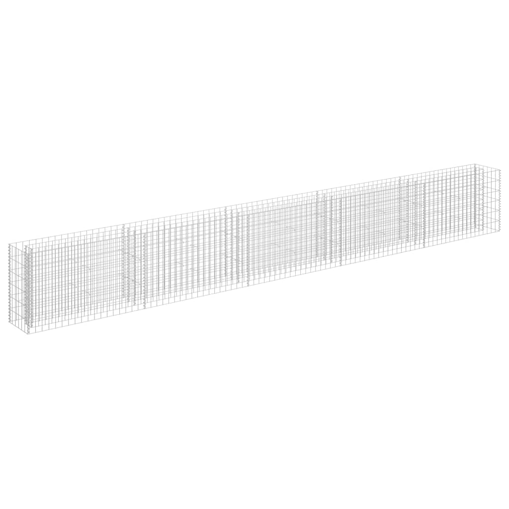 horganyzott acél gabion magaságyás 450 x 30 x 60 cm (145646)