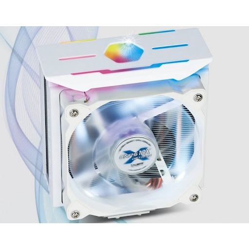 Zalman CNPS10X OPTIMAII, 120mm RGB PWM Fan / RGB Spectrum1,350 -2,100RPM uPWM / 18 -28.0dBA, Intel LGA 2066, 2011-V3 115x, 1200, 1366, AMD AM4, AM3+, AM3,, FM2+, FM2 Processzor Hűtő 12 cm Fehér 1 dB (CNPS10X OPTIMA II WHITE)