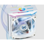 Zalman CNPS10X OPTIMAII, 120mm RGB PWM Fan / RGB Spectrum1,350 -2,100RPM uPWM / 18 -28.0dBA, Intel LGA 2066, 2011-V3 115x, 1200, 1366, AMD AM4, AM3+, AM3,, FM2+, FM2 Procesor Chladič 12 cm Bílá 1 kusů