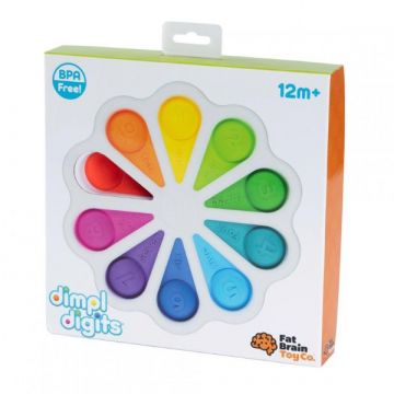 Fatbrain Fat Brain Toys: Nyomogatható szilikon virág számokkal (F275EN) (F275EN)