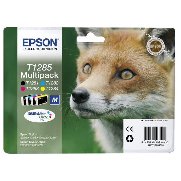 Epson Fox T1285 cartușe cu cerneală 1 buc. Original Negru, Cyan, Magenta, Galben