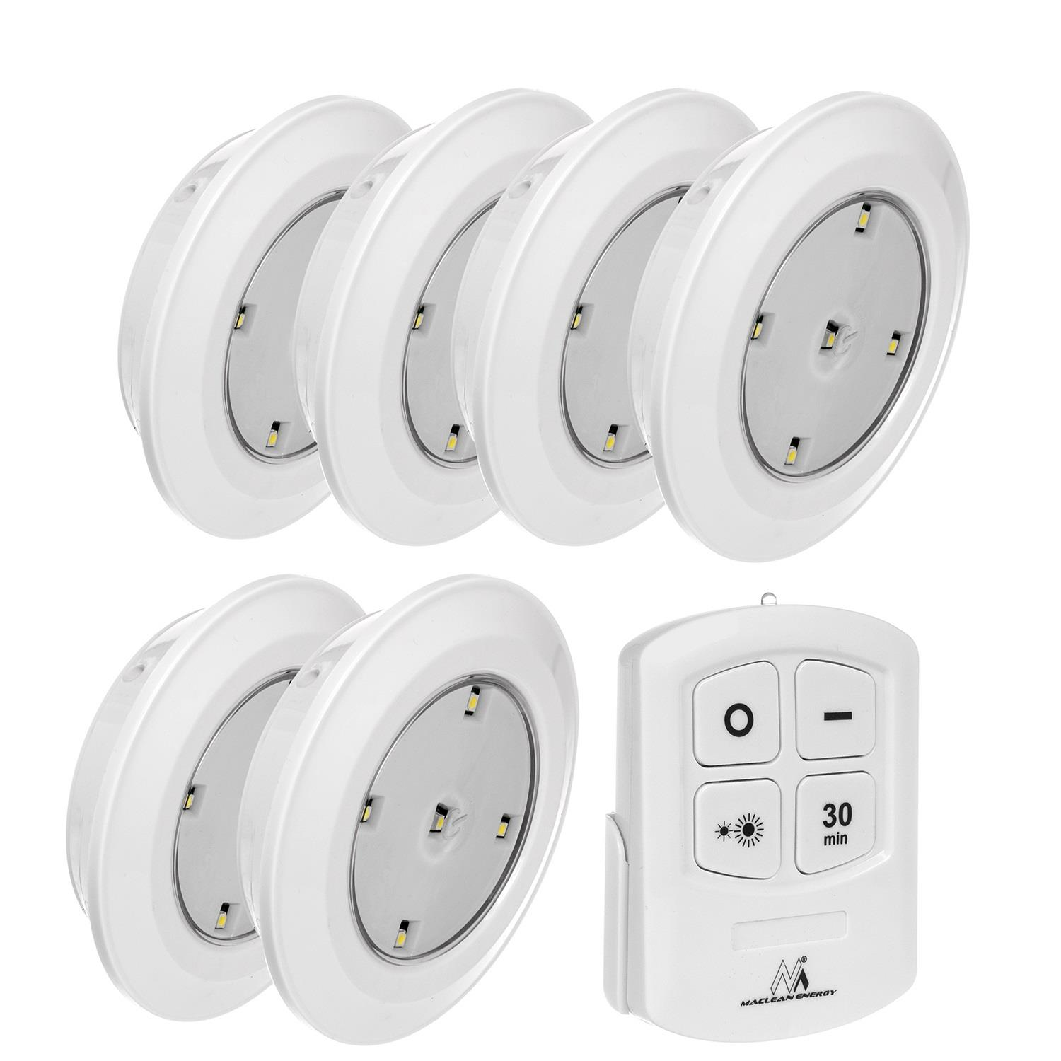 Maclean MCE165 LED lámpa szett távirányítóval (6db) (MCE165)