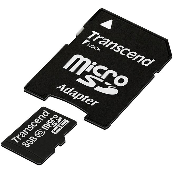 SD microSD Card   8GB Transcend SDHC Class10 w/adapter