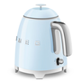 Мини електрическа кана Smeg KLF05PBEU, 50's Style, 1400 W, 800 мл, Пастелно синя