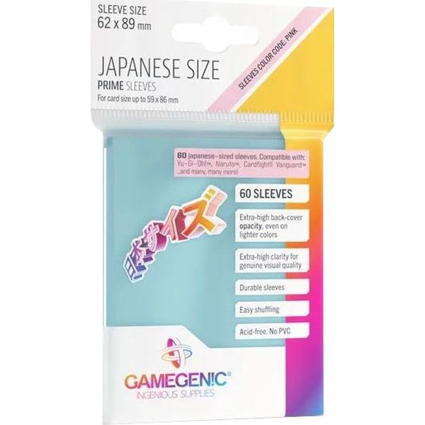 Asmodee - Prime Japanese Sized Sleeves Clear