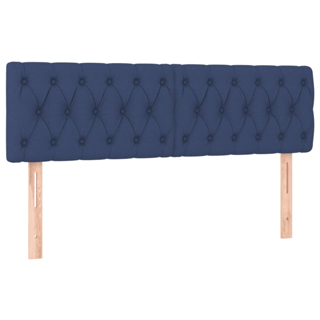 2 db kék szövet fejtámla 72 x 7 x 78/88 cm (346346)